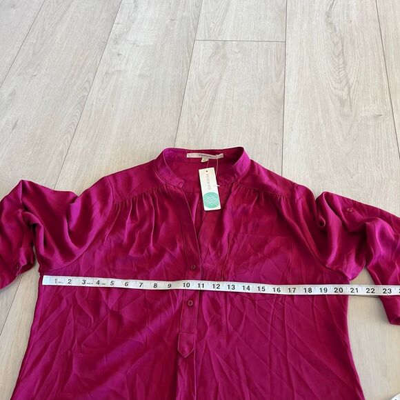 Stitch Fix 41 Hawthorn Colibri Solid Tab Blouse size L - Picture 3 of 8